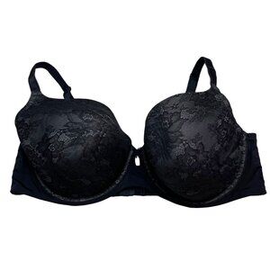 Torrid 40DD Black Lightly Lined Smooth Lace Bra Underwire 11328660 Intimates